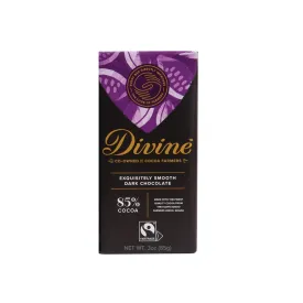 Divine Bar, 85% Dark Chocolate 3oz.