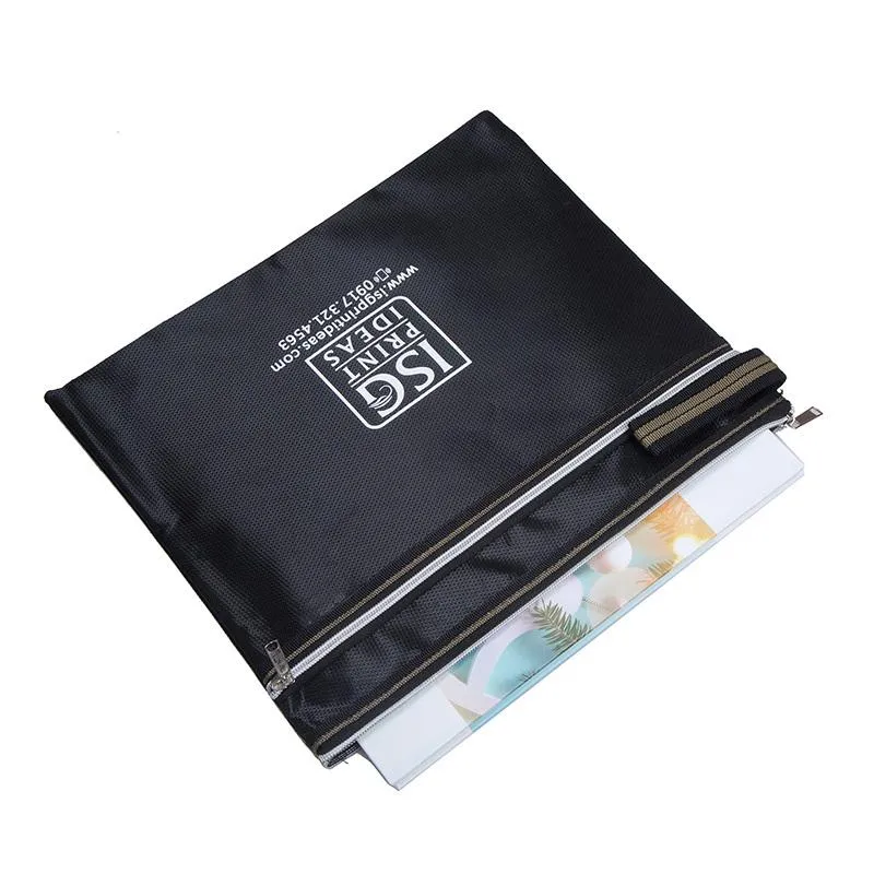 Double Layer Zip Document Case