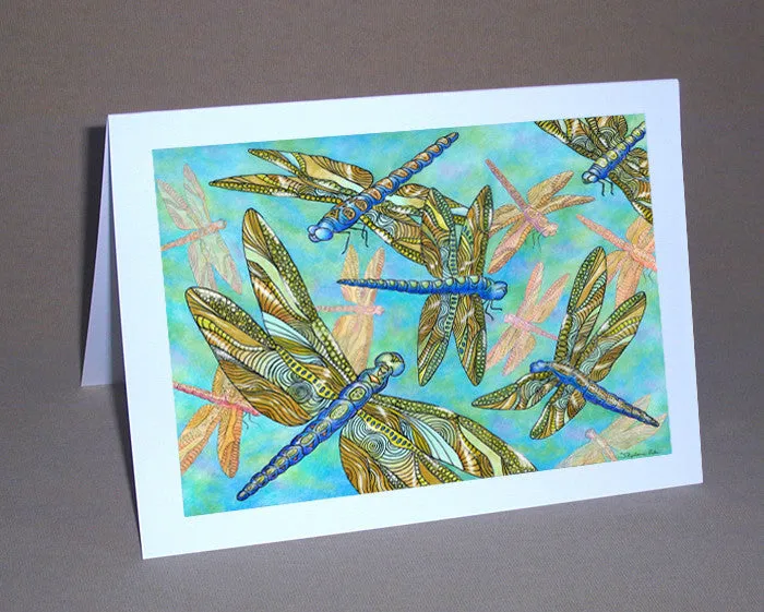 Dragonfly Gathering Notecard