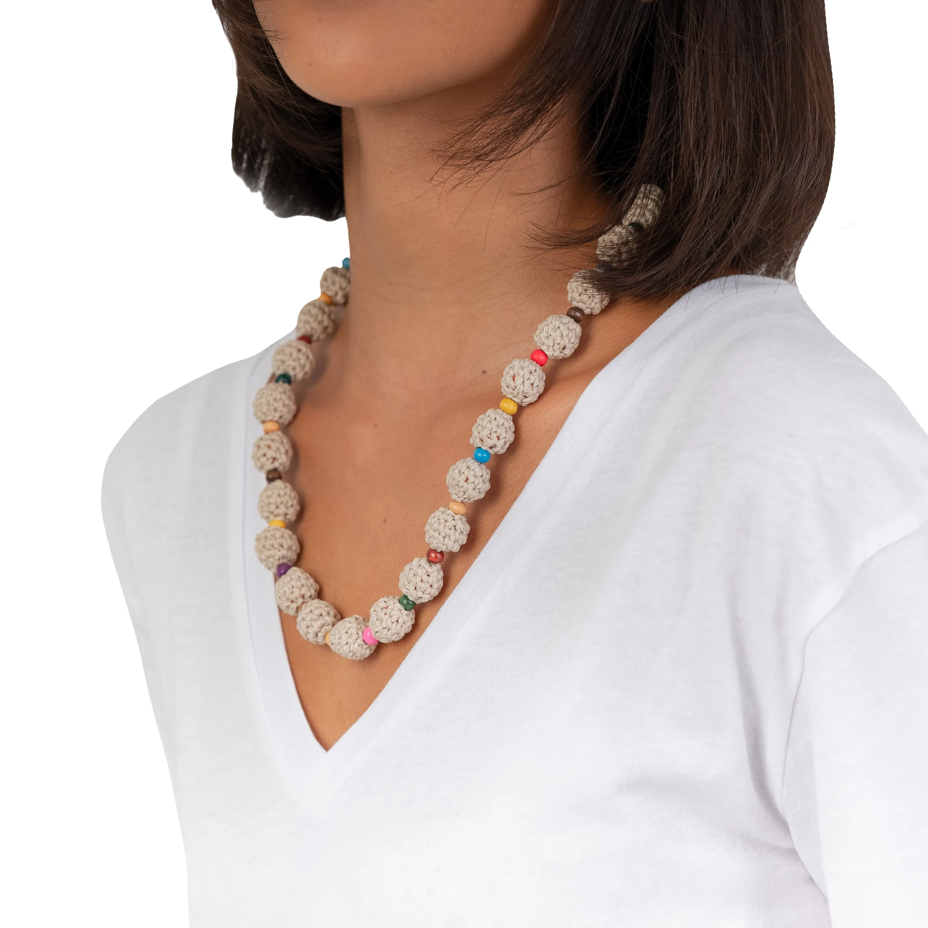 Drea Crochet Bead Necklace