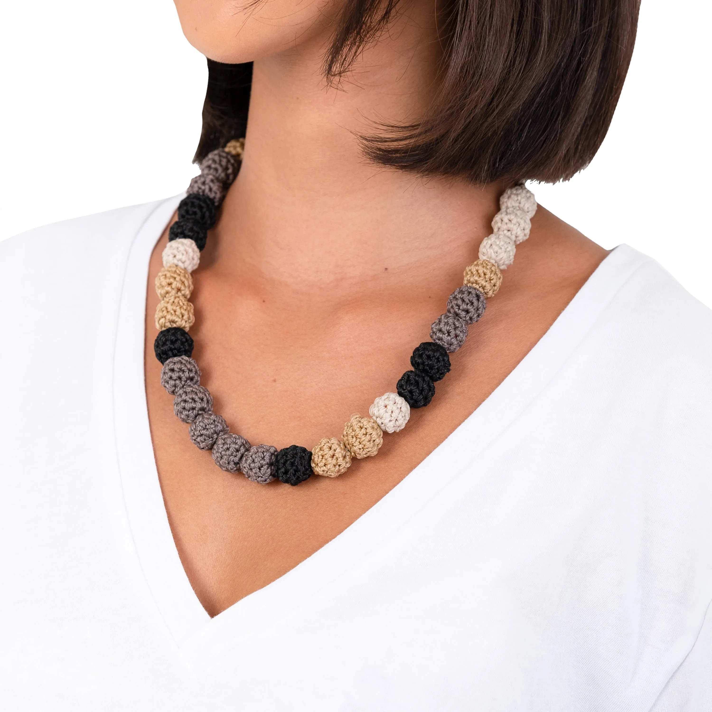 Drea Crochet Bead Necklace