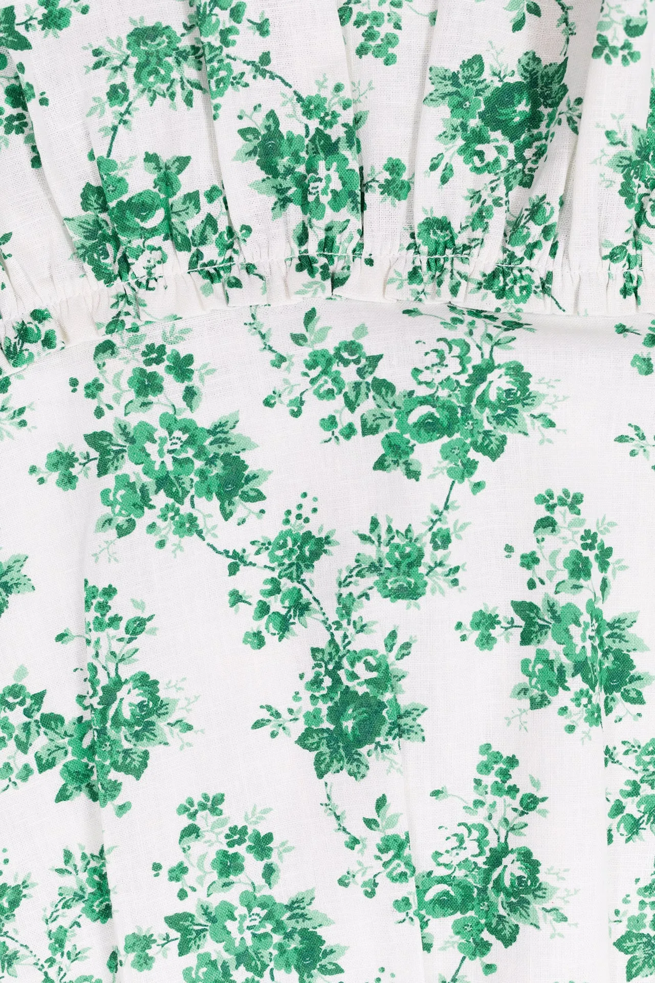 Dress - Green Print Flower