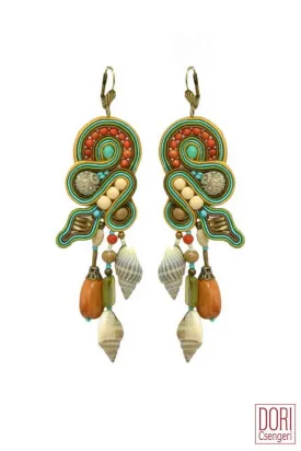 Eilat Resort Dangling Shell Earrings