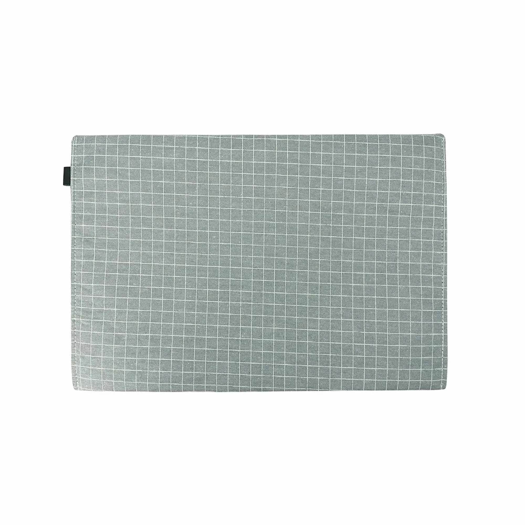 Elegant Linen Chequered Green Document Holder Envelope - A4 Size