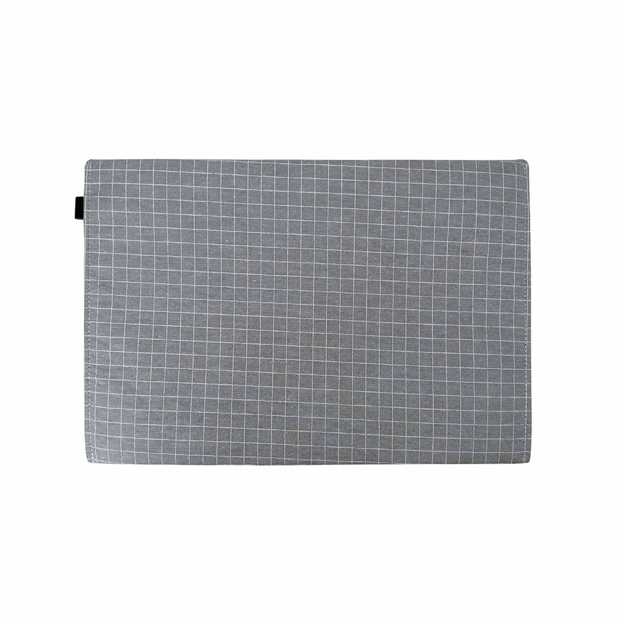 Elegant Linen Chequered Grey Document Holder Envelope - A4 Size