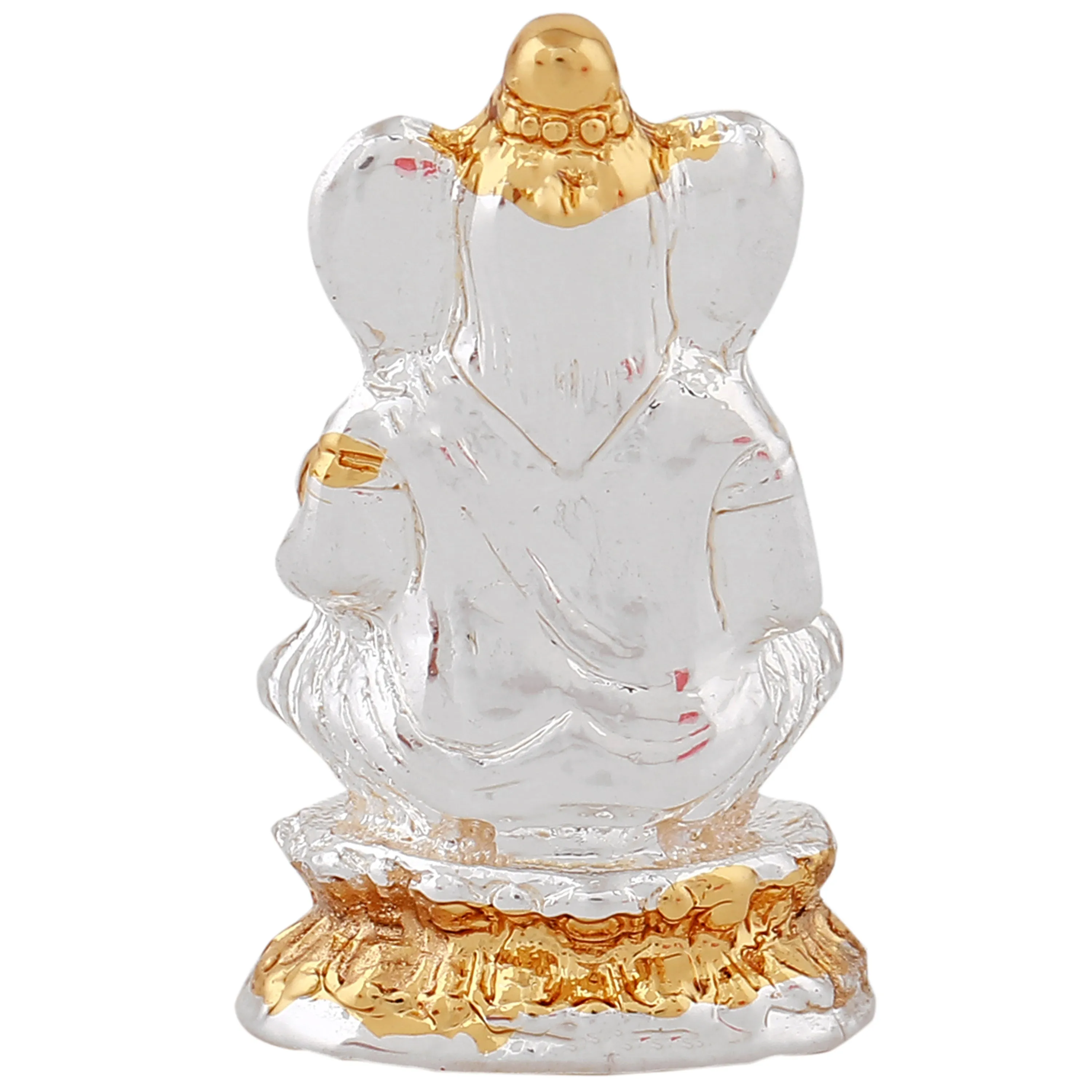 Estele Gold & Rhodium Plated Spiritual Lord Ganesh Idol for Gifts & House Warming/Home/Office Decors.