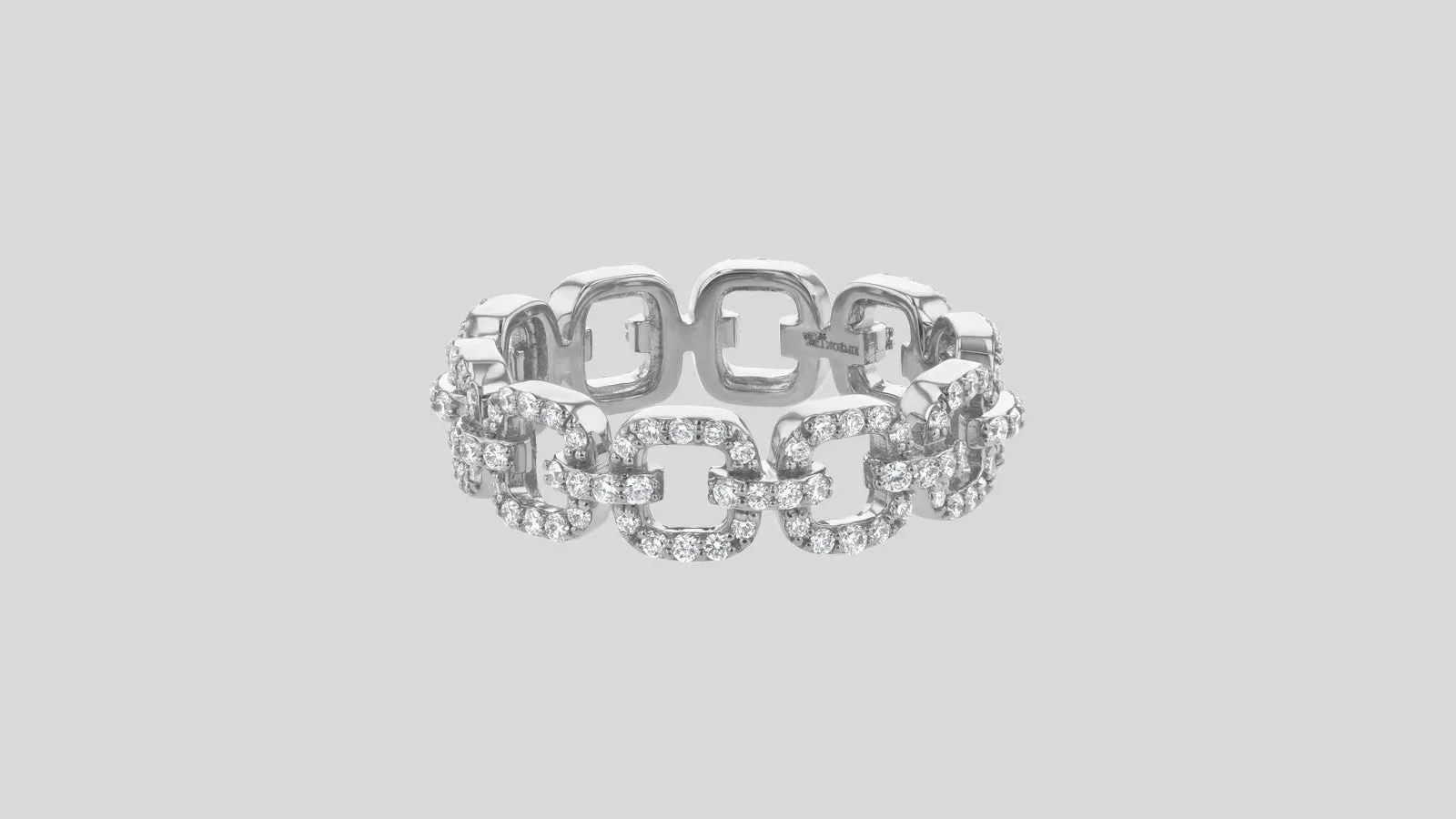 Eternity Diamond Link Ring