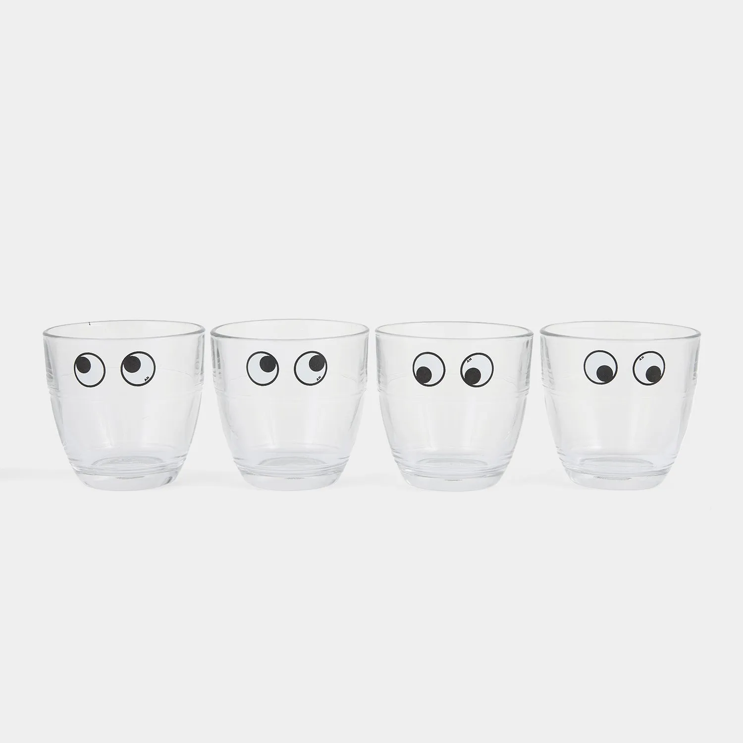 Eyes Set of 4 Duralex Glass Tumblers