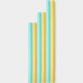 Go sili Multi-Length Silicone Straws 6pk