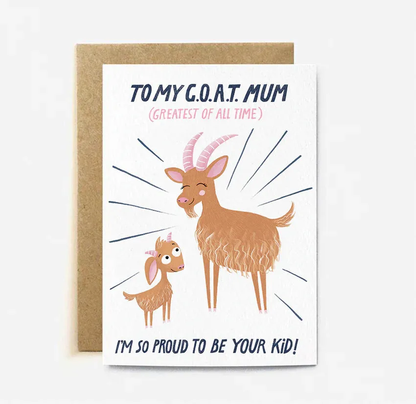 Goat Mum Card