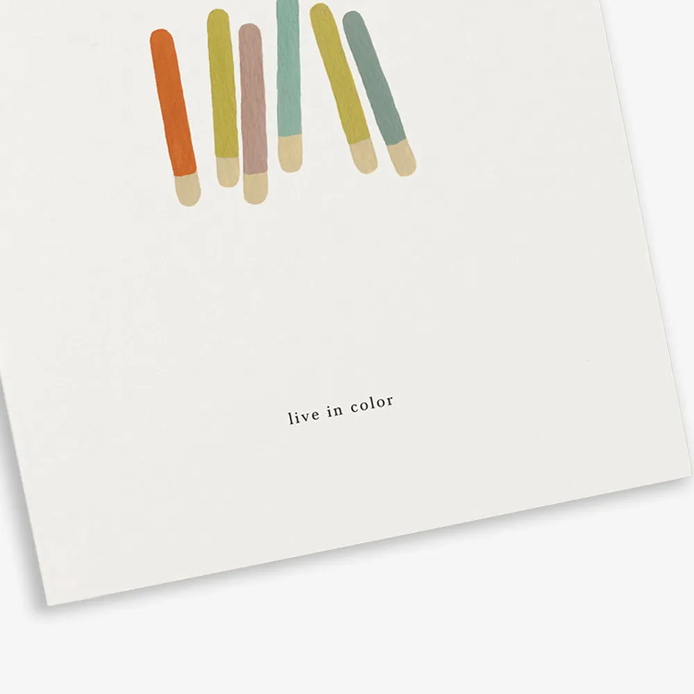 GREETING CARD // COLOR STICKS