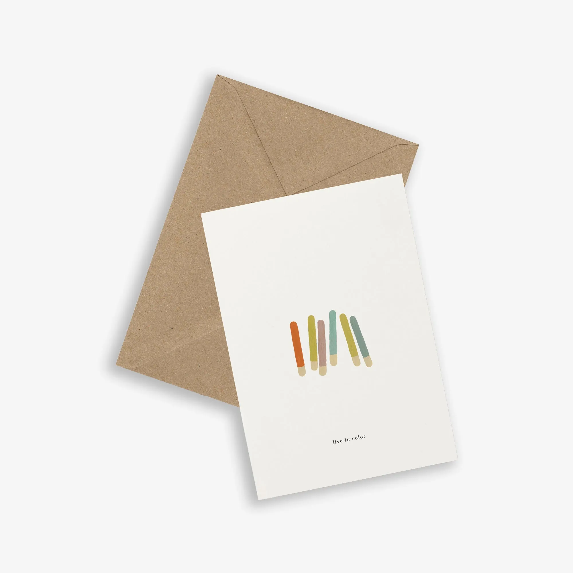 GREETING CARD // COLOR STICKS