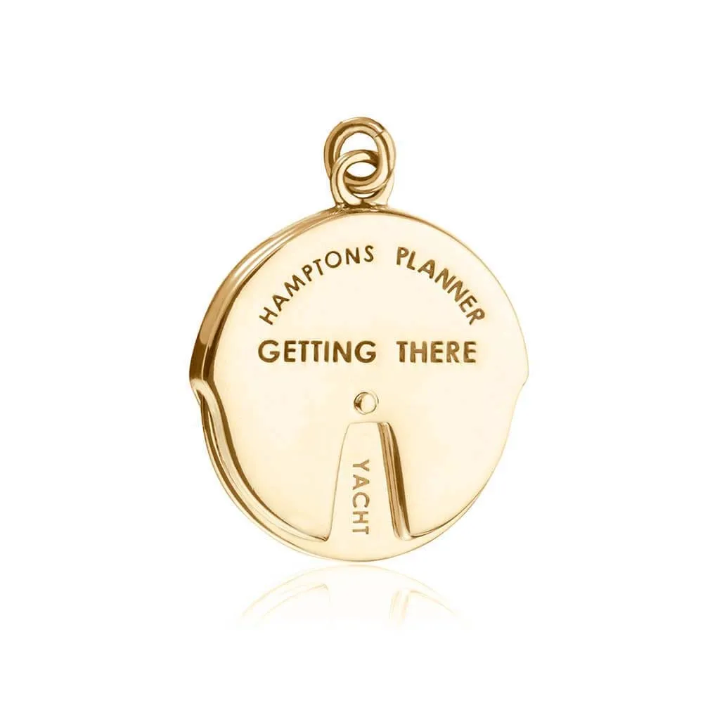 Hamptons Spinner Charm New York Gold