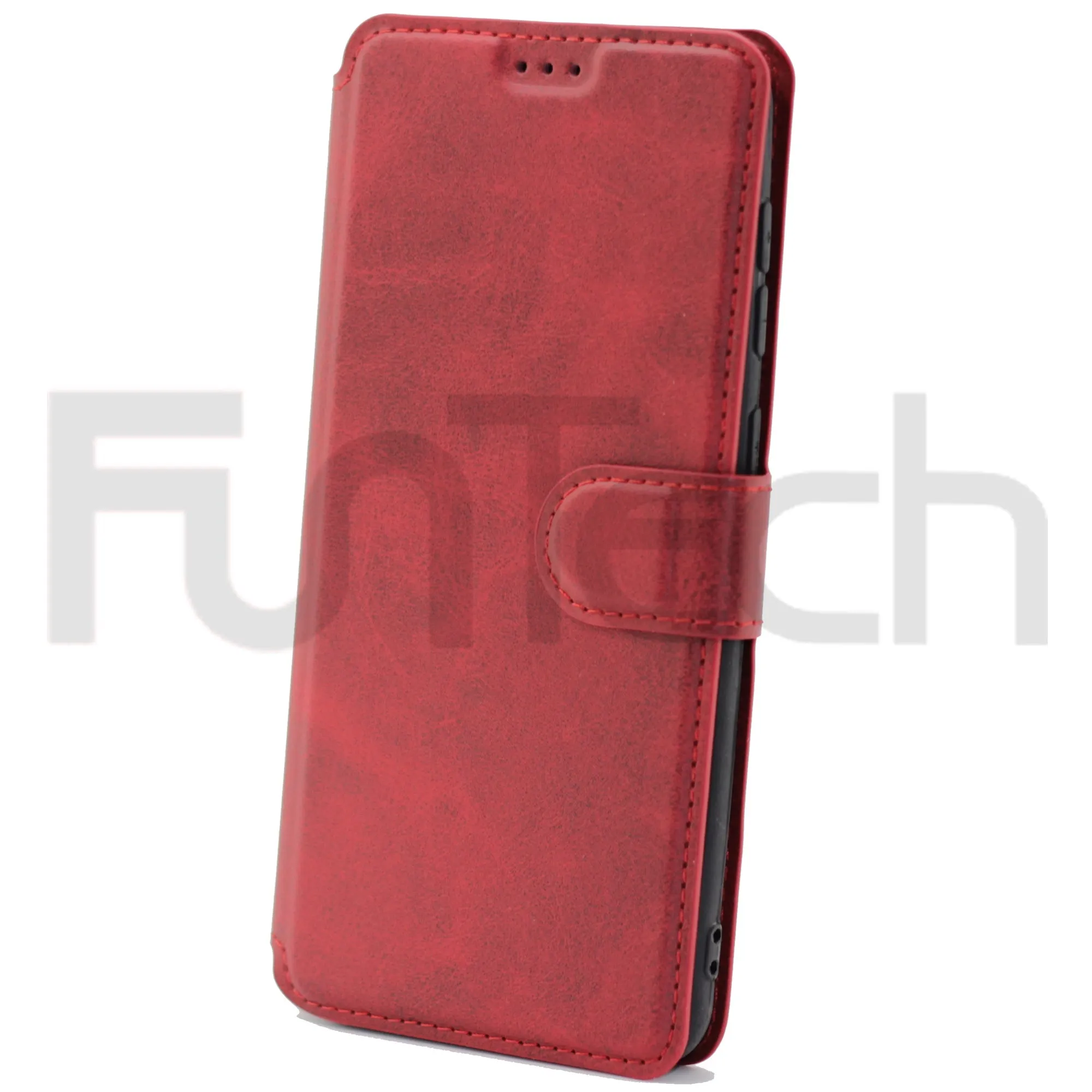 Huawei P20 Pro 2017 Leather Wallet Case Red