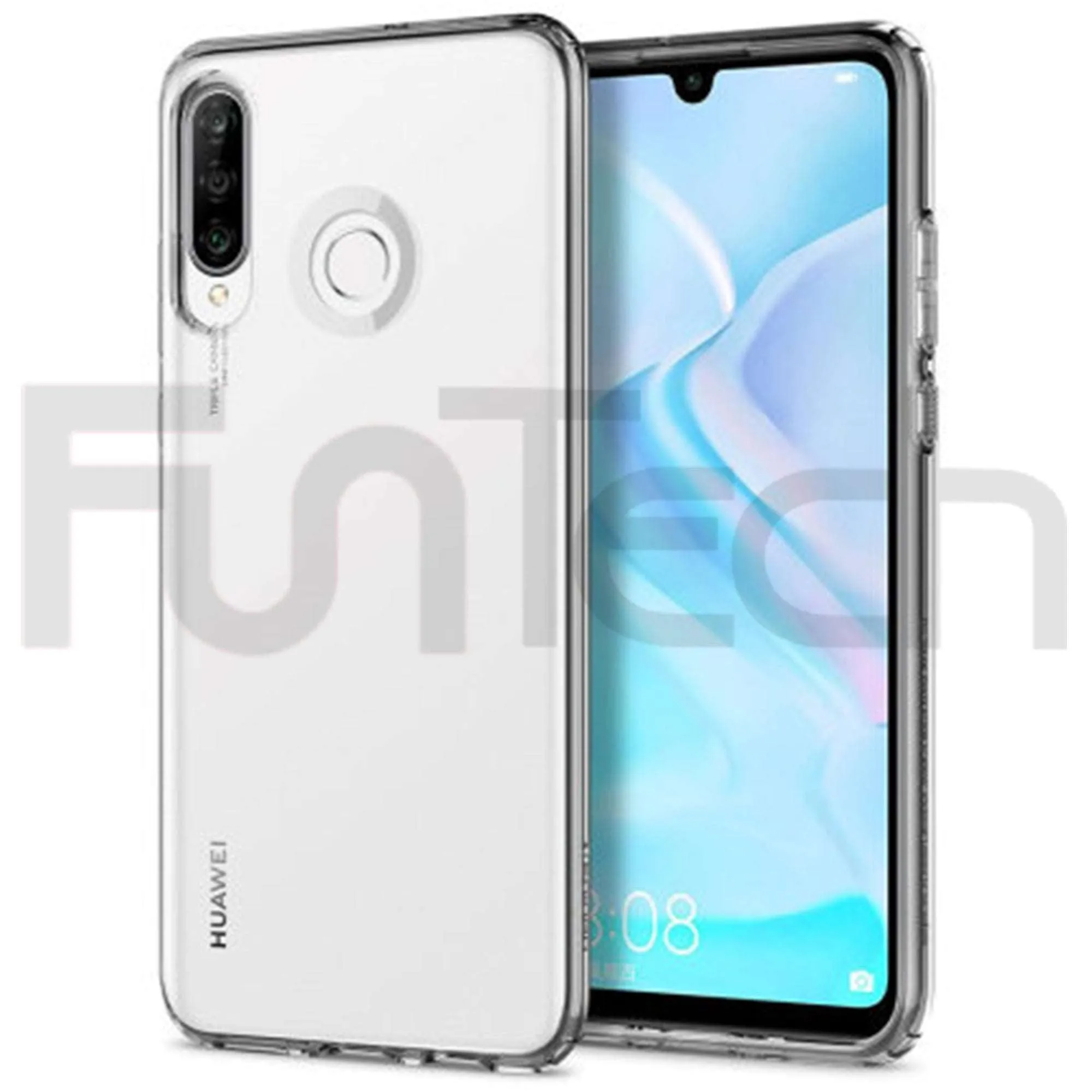 Huawei P30 Lite, Dual Layer Protection Case, Color Clear.