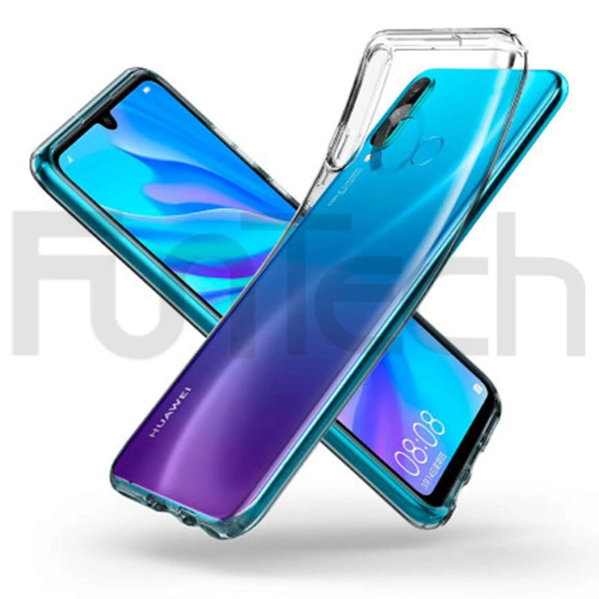 Huawei P30 Lite, Dual Layer Protection Case, Color Clear.