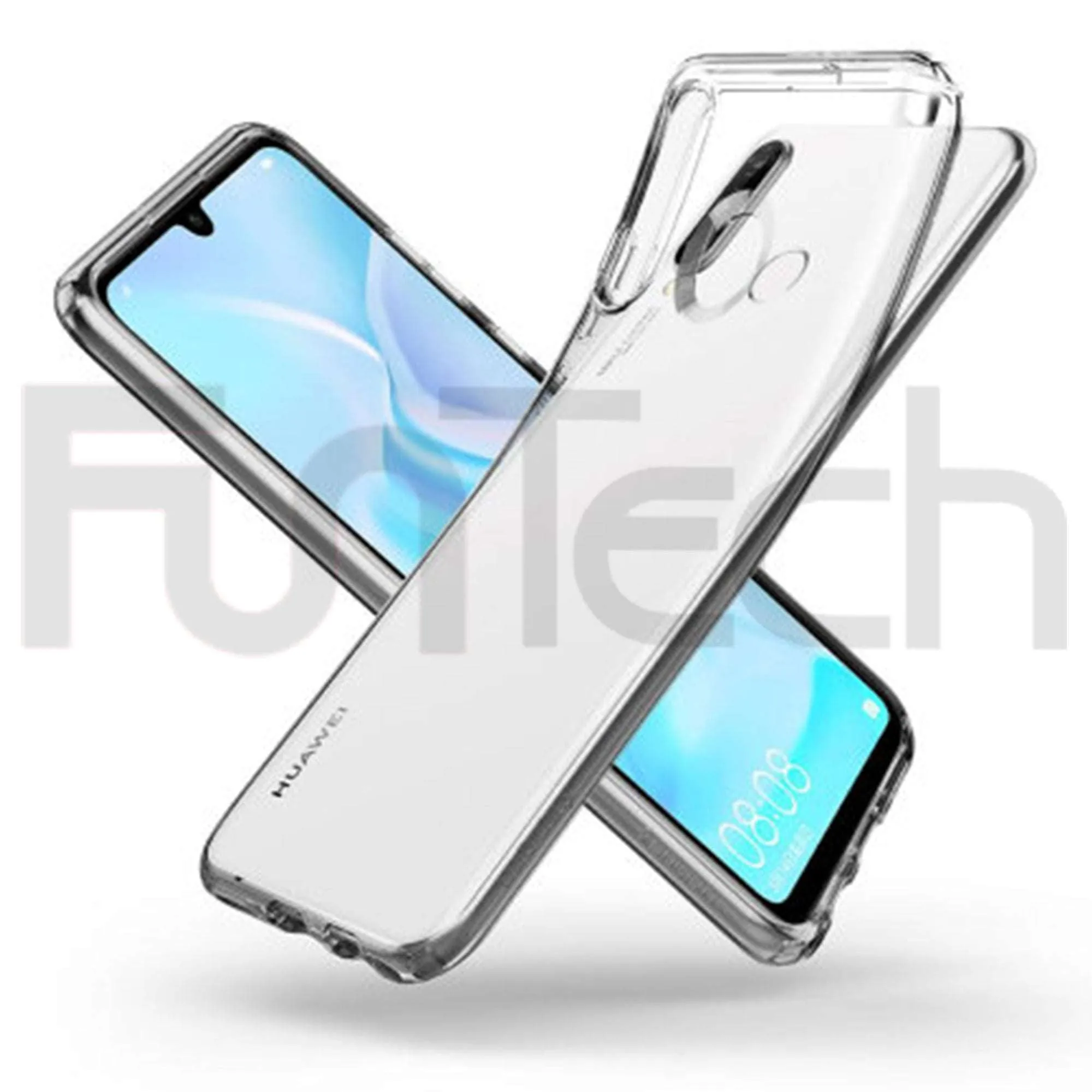 Huawei P30 Lite, Dual Layer Protection Case, Color Clear.