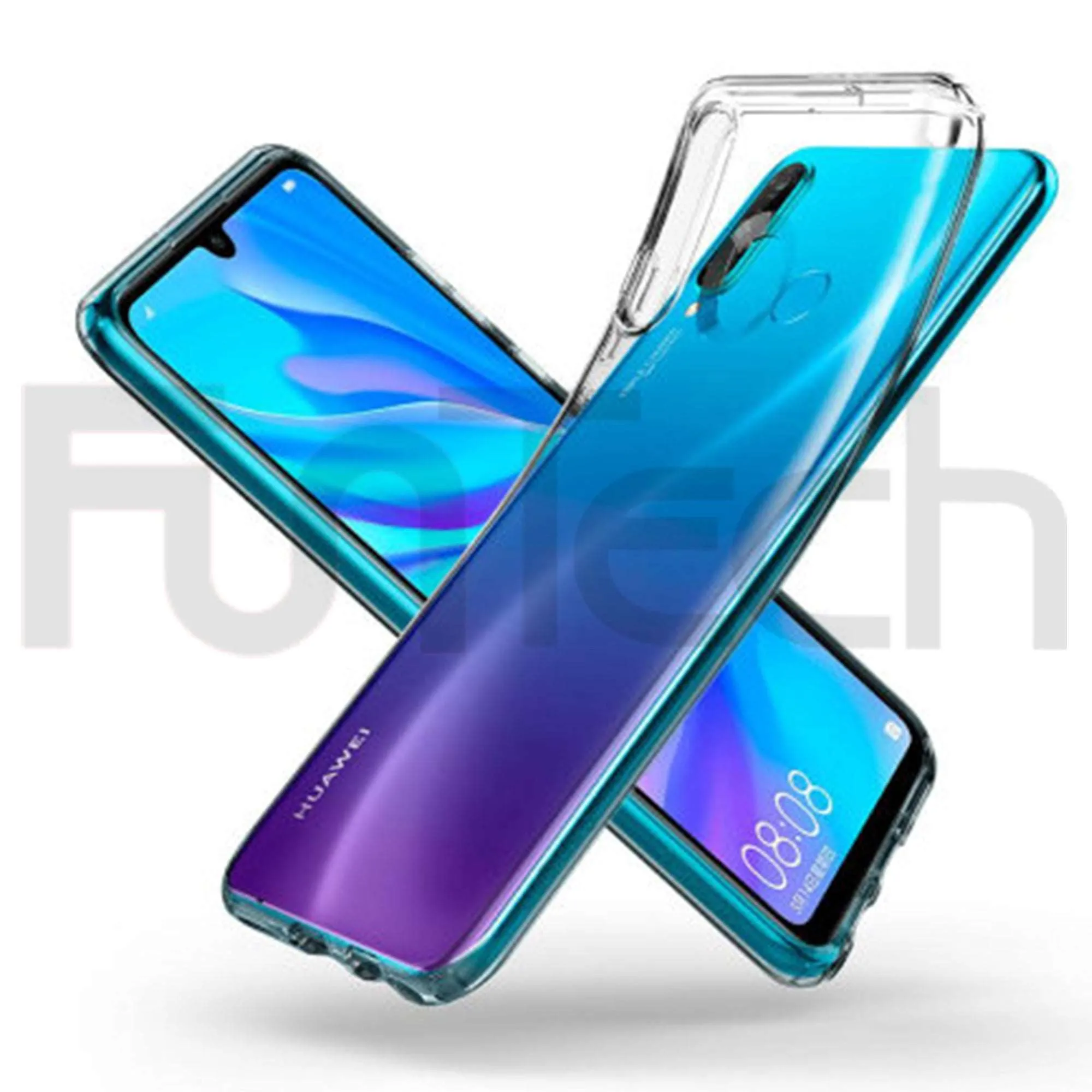 Huawei P30 Lite, Dual Layer Protection Case, Color Clear.