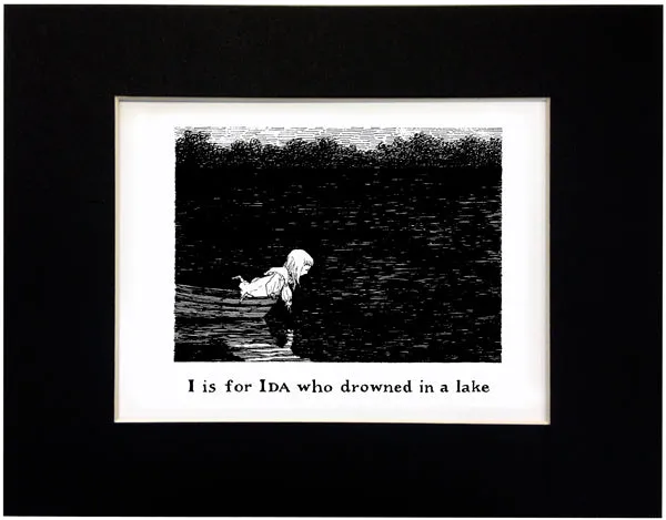 I is for Ida who drowned in a lake Print