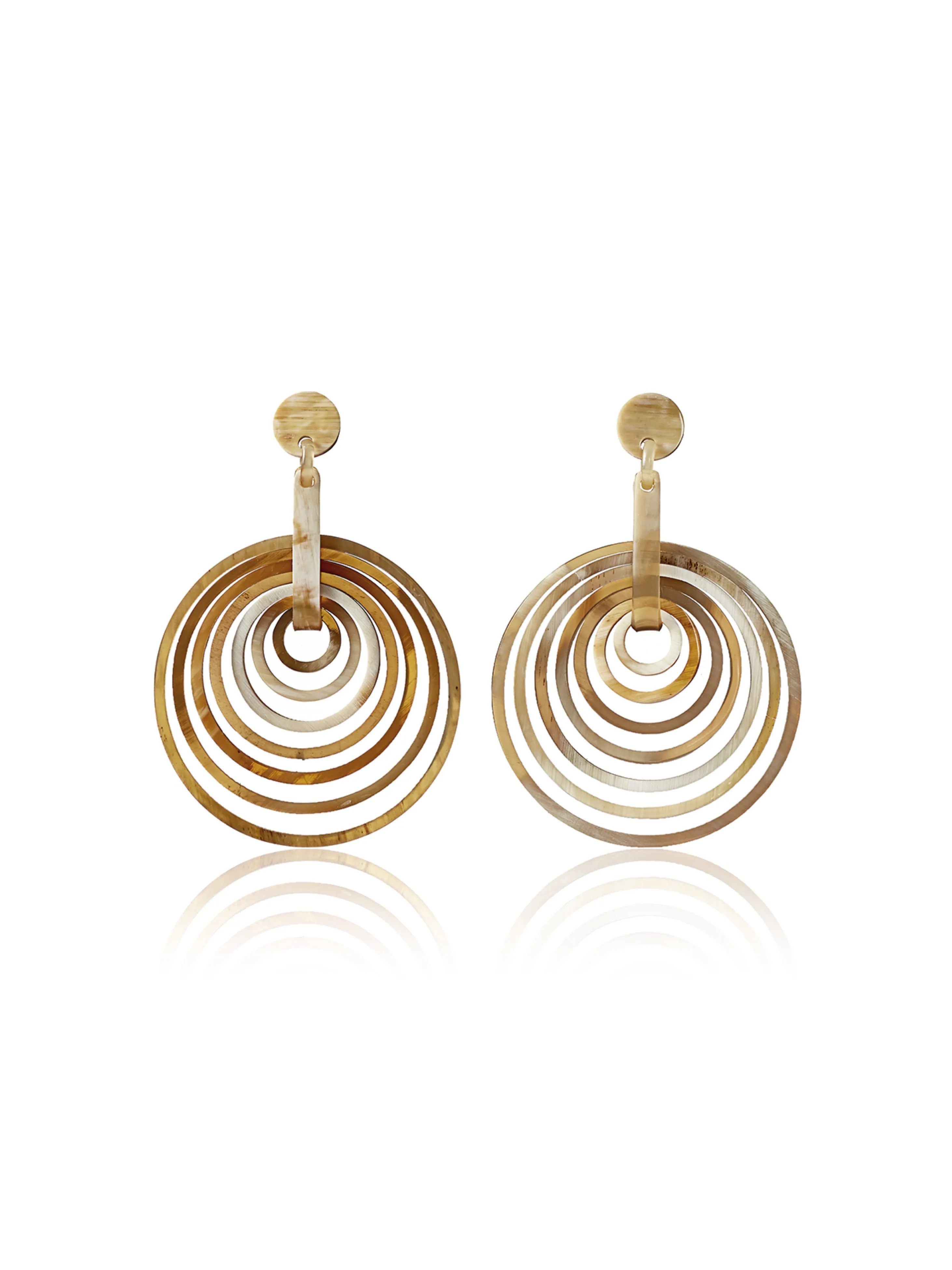 Iman earrings caramel