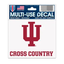 Indiana Hoosiers 3" x 4" Cross Country Decal