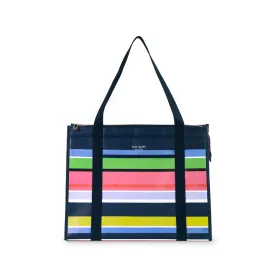 Insulated Market Tote, Sunny Day Stripe