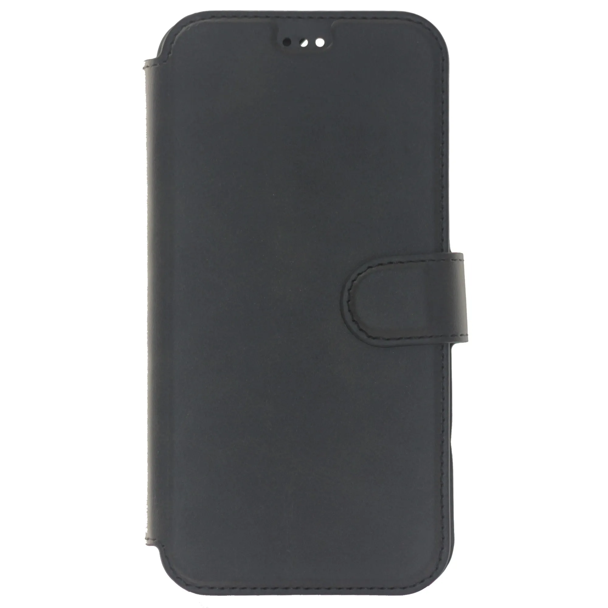 iPhone 13 Pro Max Case, Leather Wallet Case, Color Black.