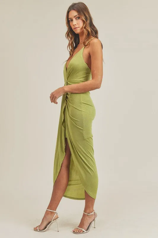 Kiwi In Paradise Midi Dress - Green