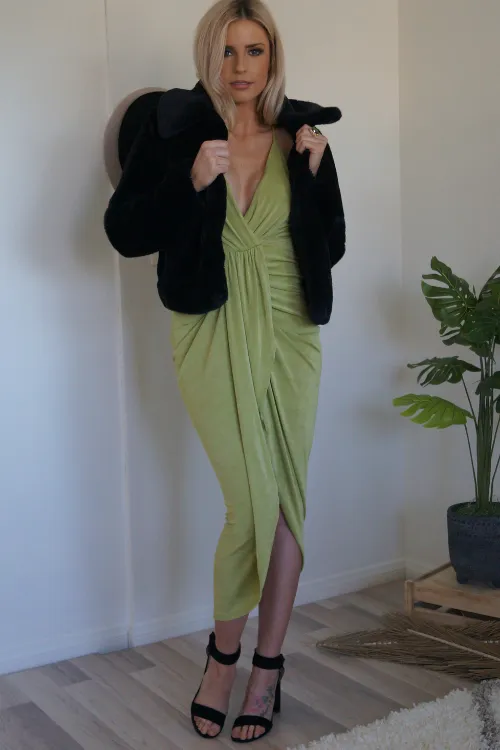 Kiwi In Paradise Midi Dress - Green