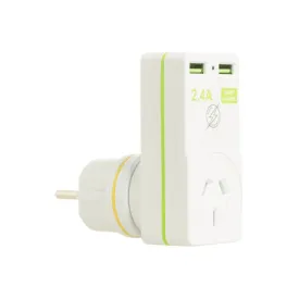 Korjo USB – Europe Travel Adaptor USB2X2EU