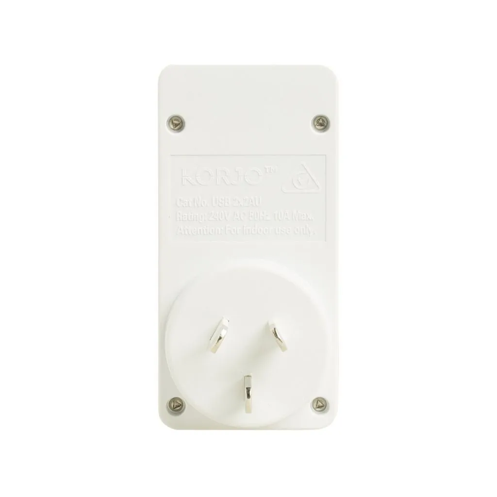 Korjo USB – Europe Travel Adaptor USB2X2EU