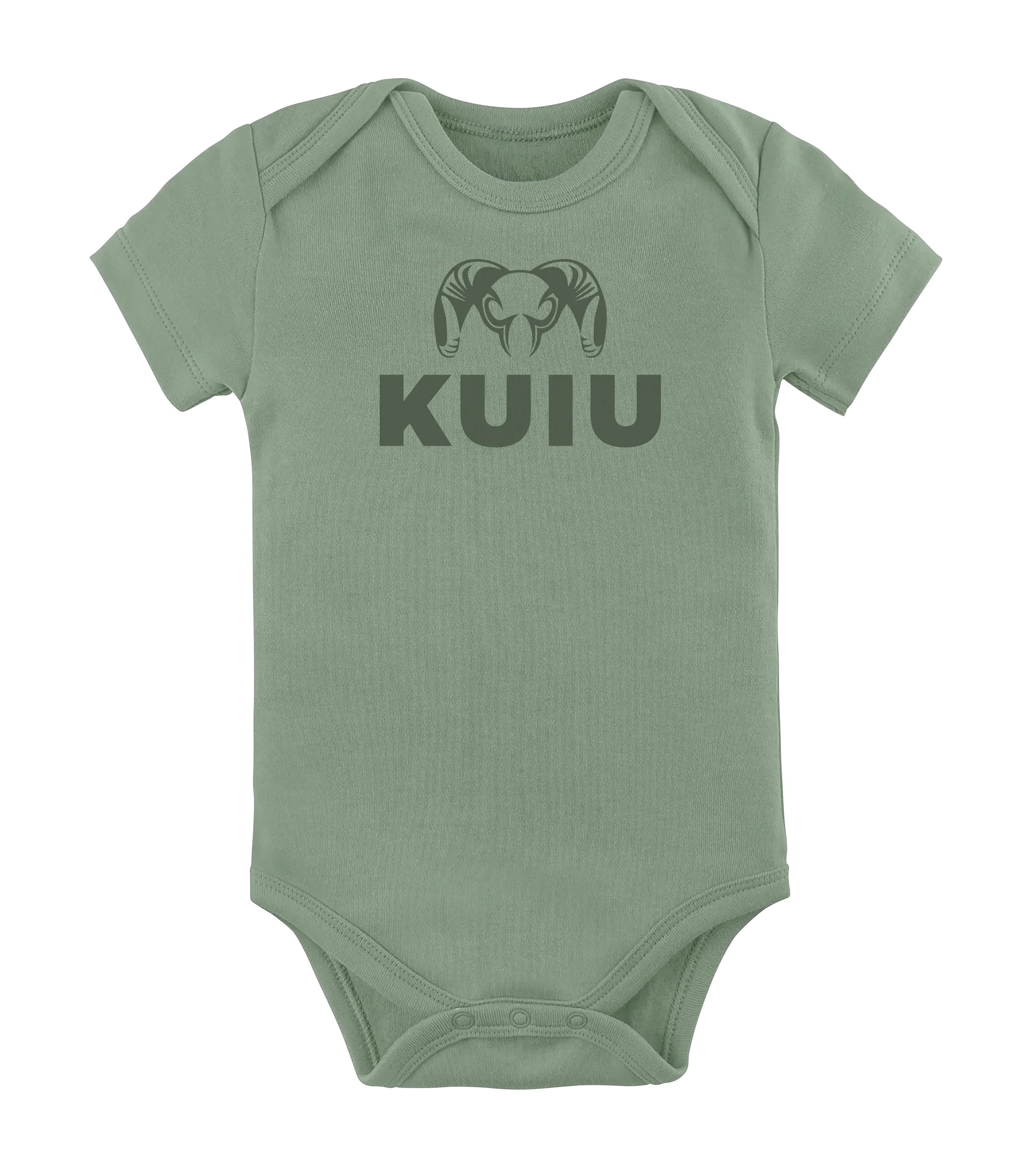 KUIU Stacked Logo Baby One-Piece | Thyme