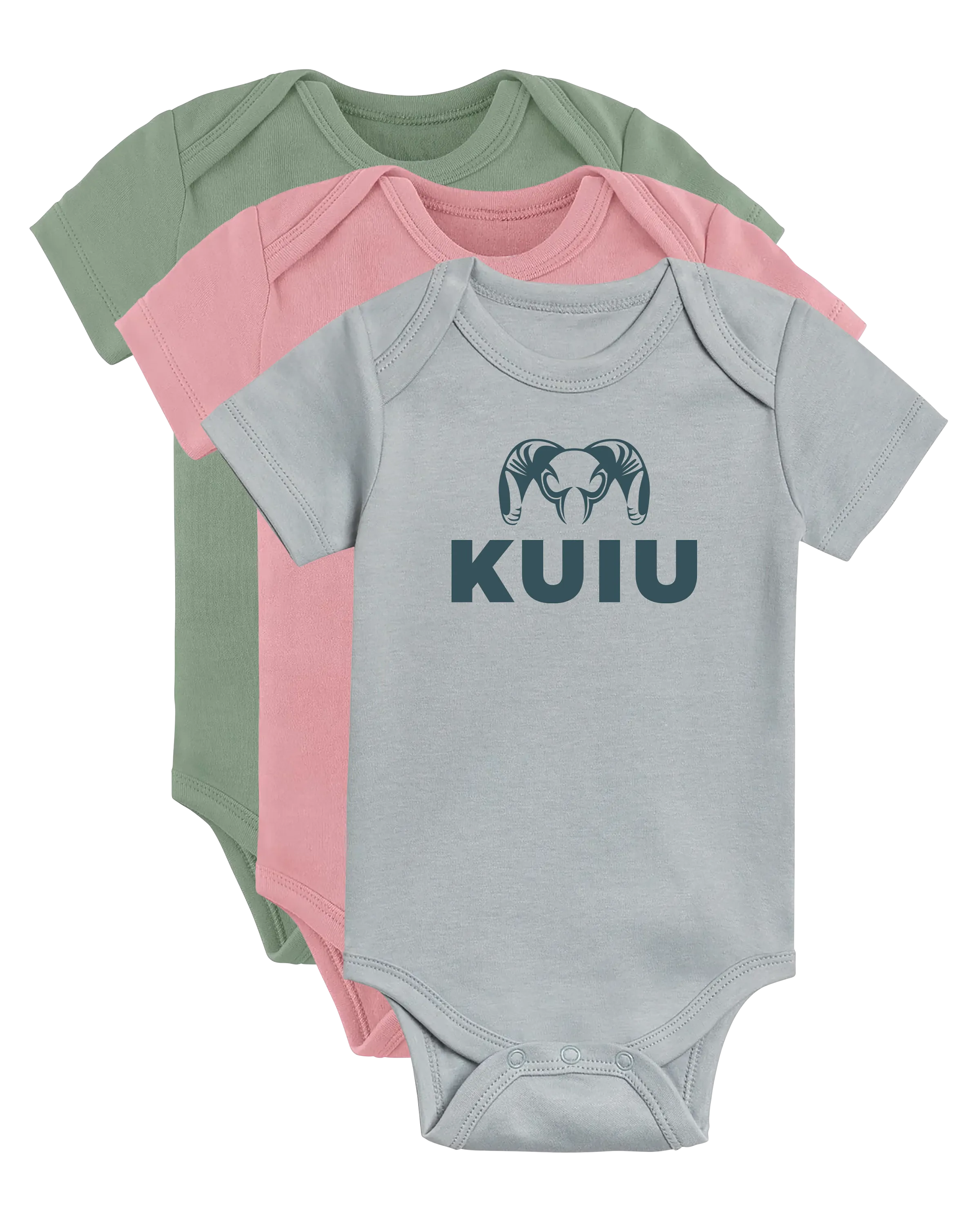 KUIU Stacked Logo Baby One-Piece | Thyme