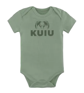 KUIU Stacked Logo Baby One-Piece | Thyme