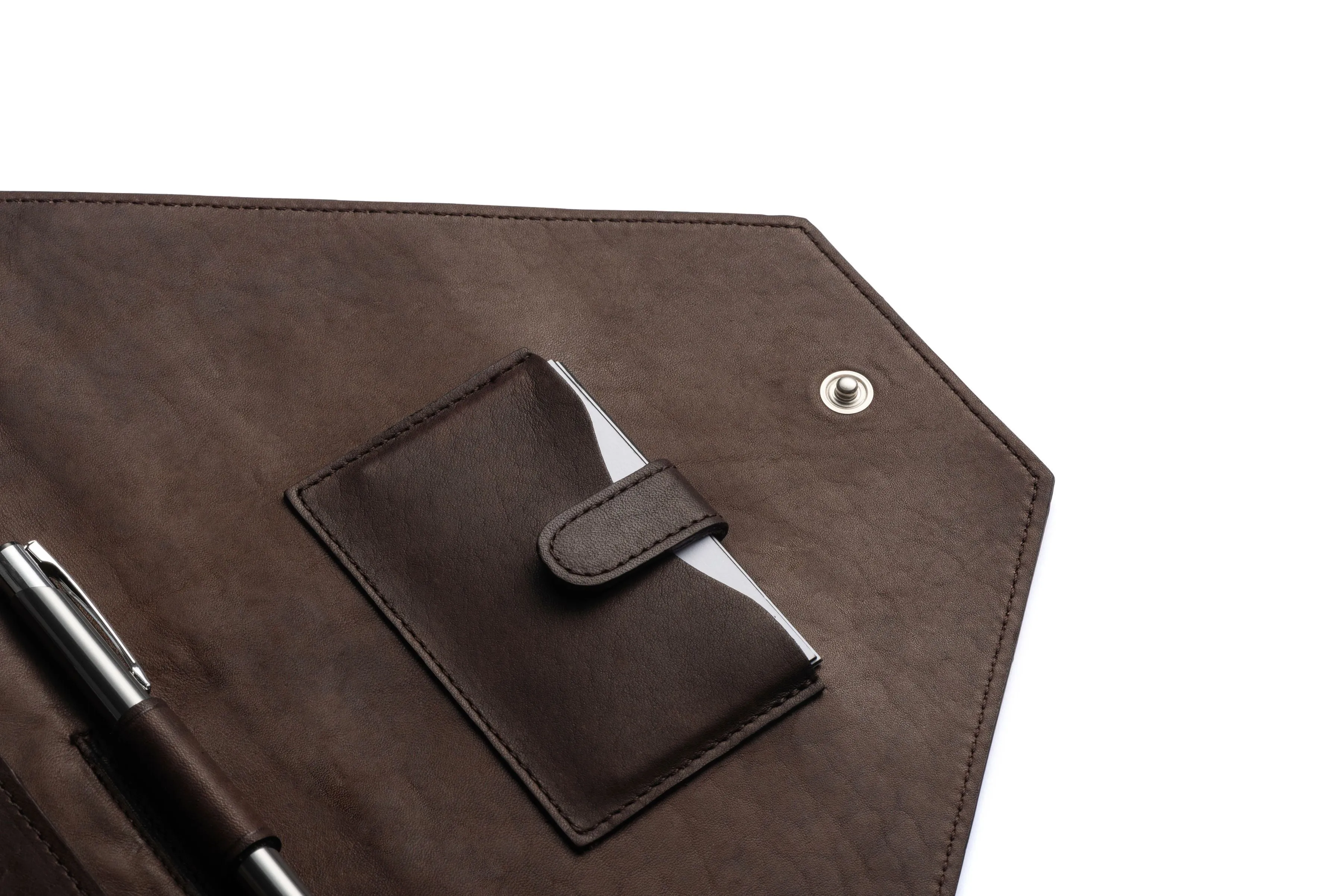 Premium Leather Document Envelope - Classic Brown or Sleek Black Organizer