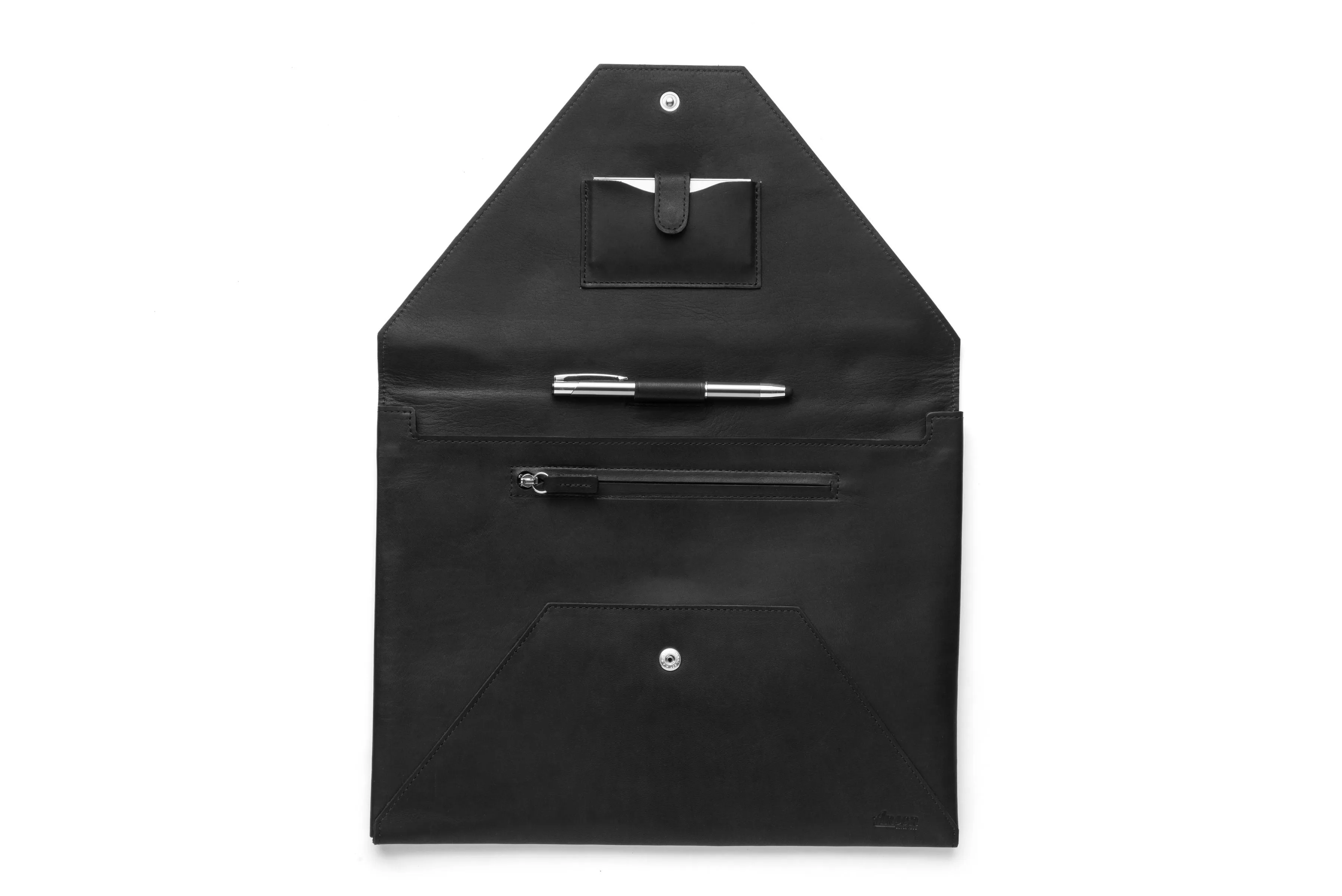 Premium Leather Document Envelope - Classic Brown or Sleek Black Organizer