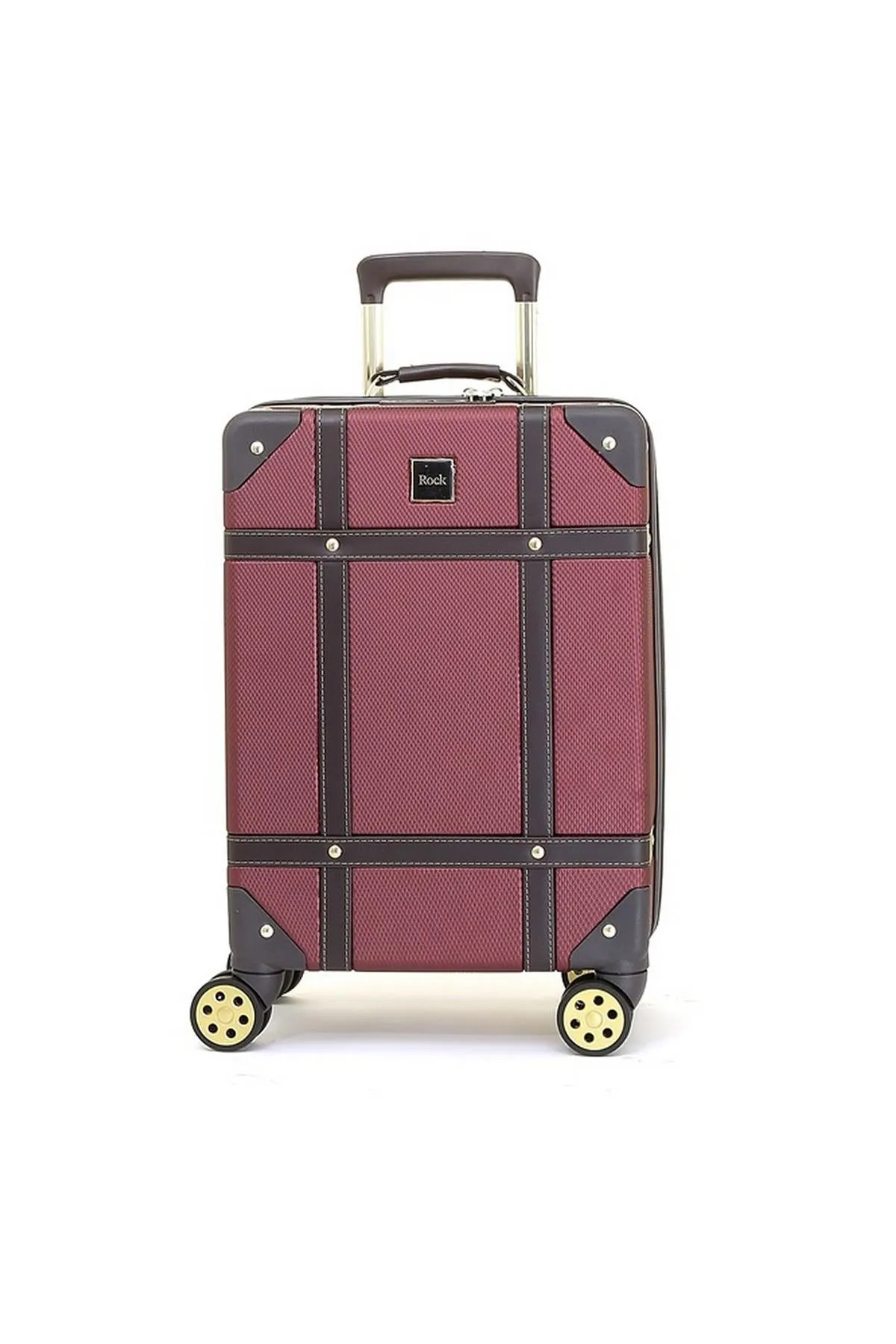 Luggage Suitcase Travel Bag Carry On Hand Cabin Check in Hard-Shell 4 Spinner Wheels Trolley Set | Vintage