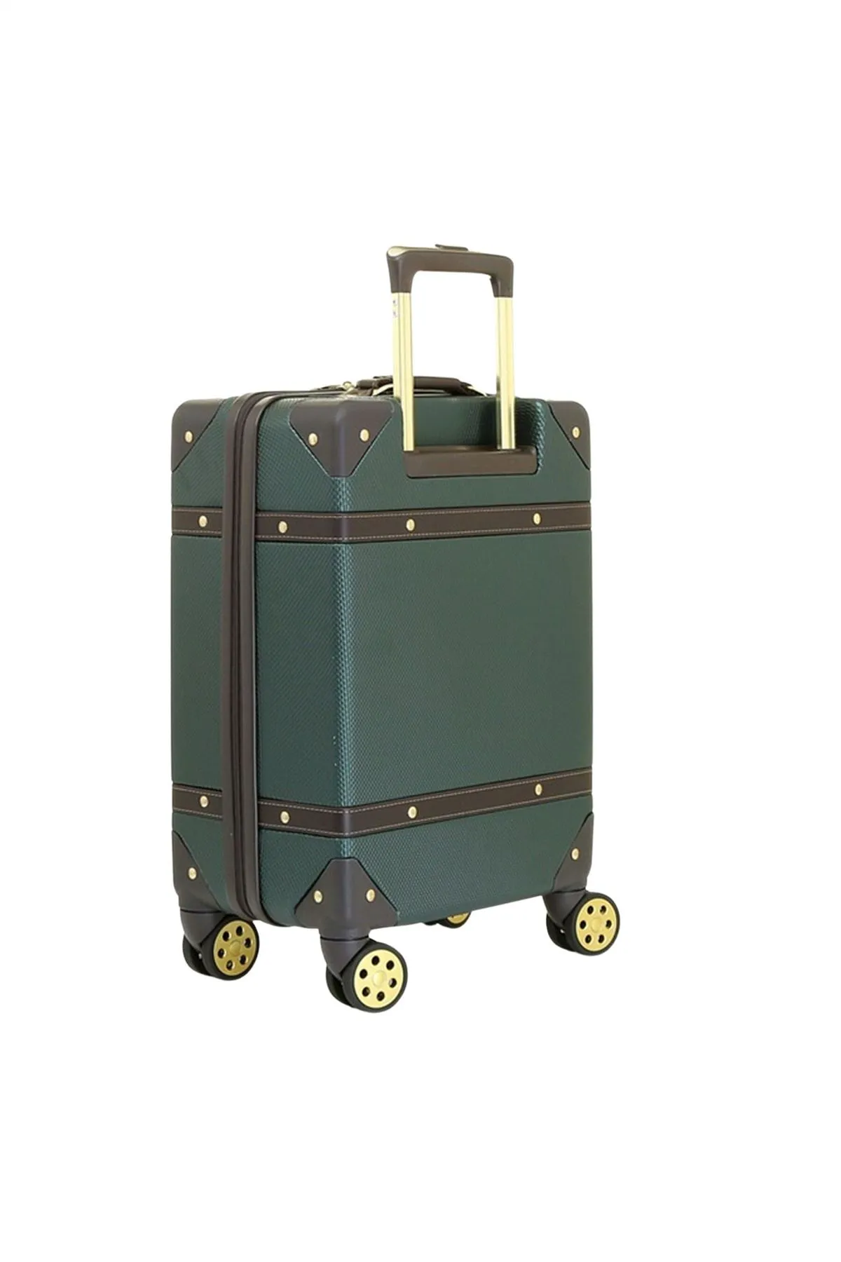 Luggage Suitcase Travel Bag Carry On Hand Cabin Check in Hard-Shell 4 Spinner Wheels Trolley Set | Vintage