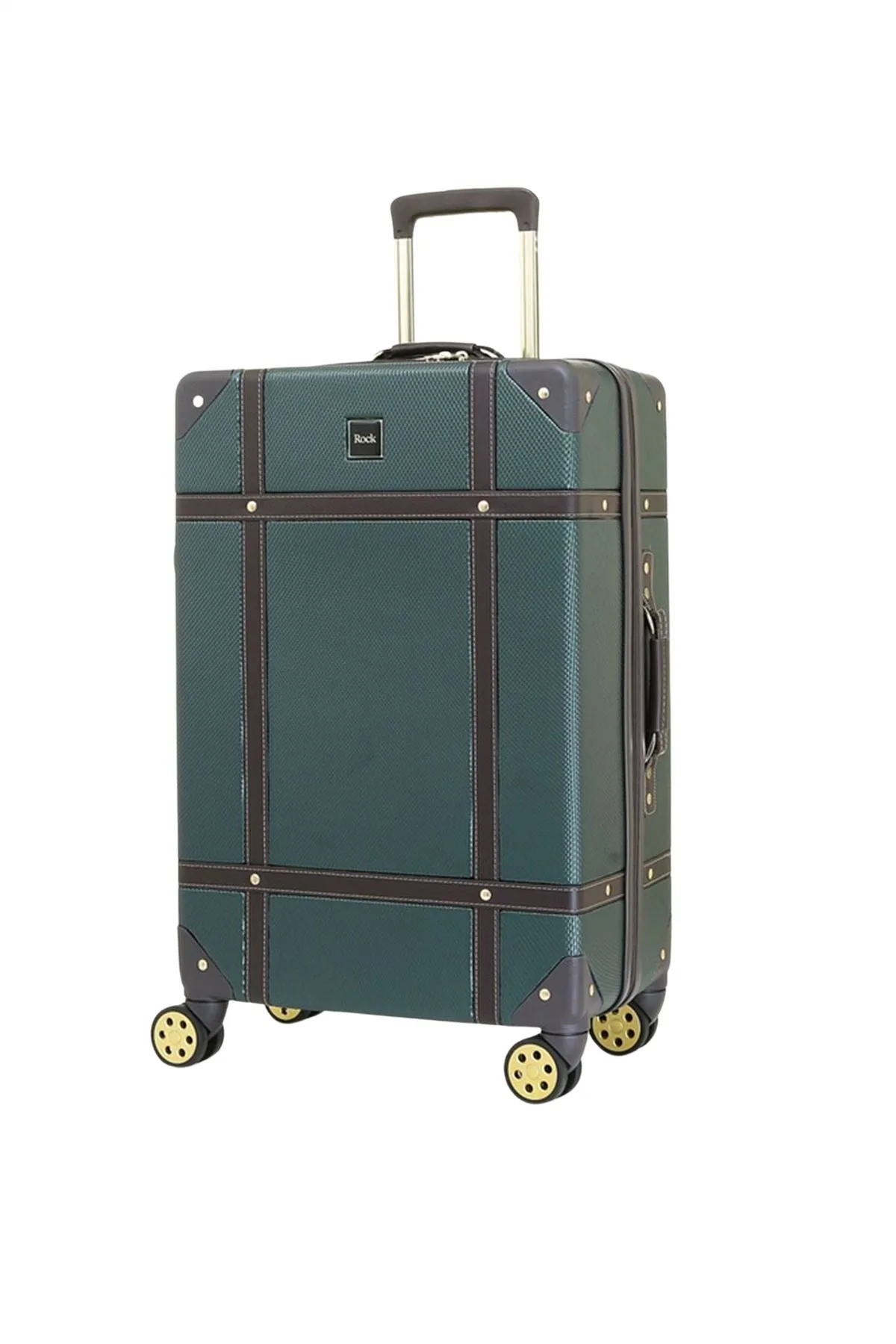 Luggage Suitcase Travel Bag Carry On Hand Cabin Check in Hard-Shell 4 Spinner Wheels Trolley Set | Vintage