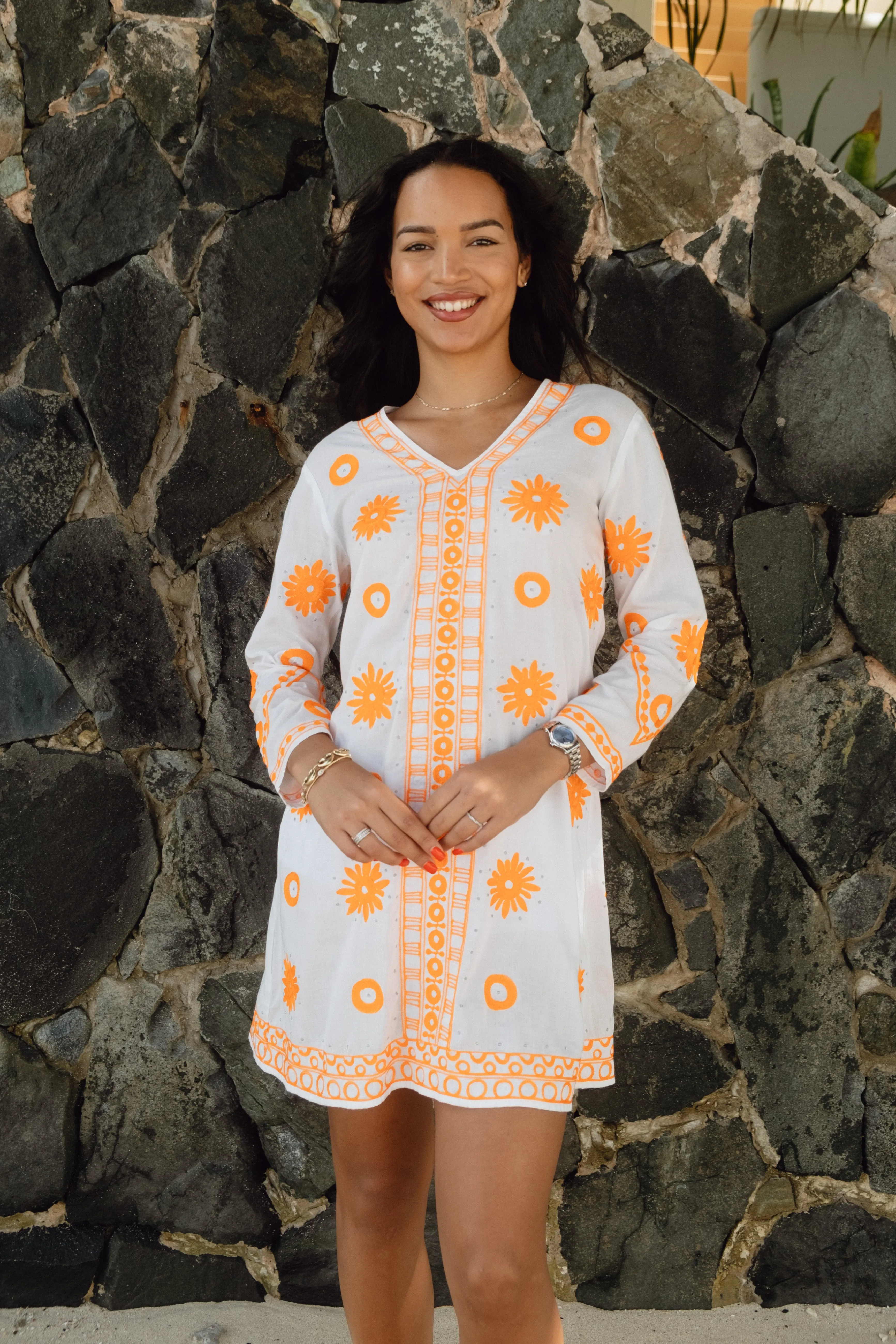 Maho Tunic - Dominica Orange