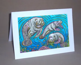 Manatees Notecard