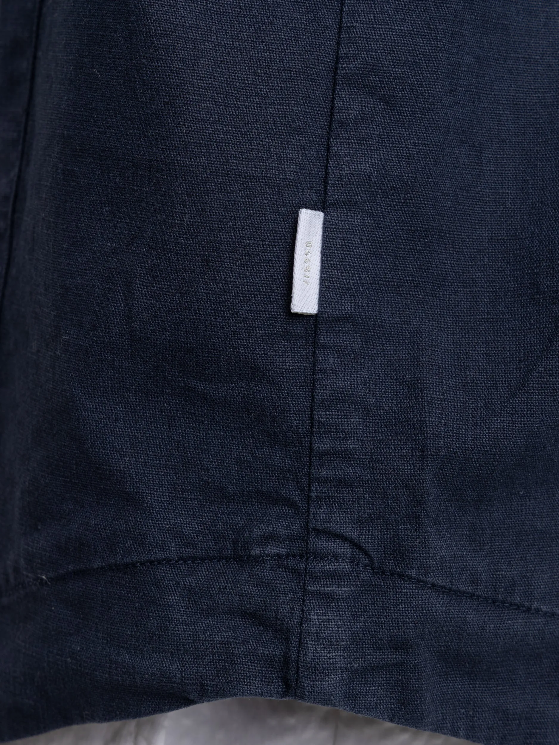 Navy Linen Travel Overshirt