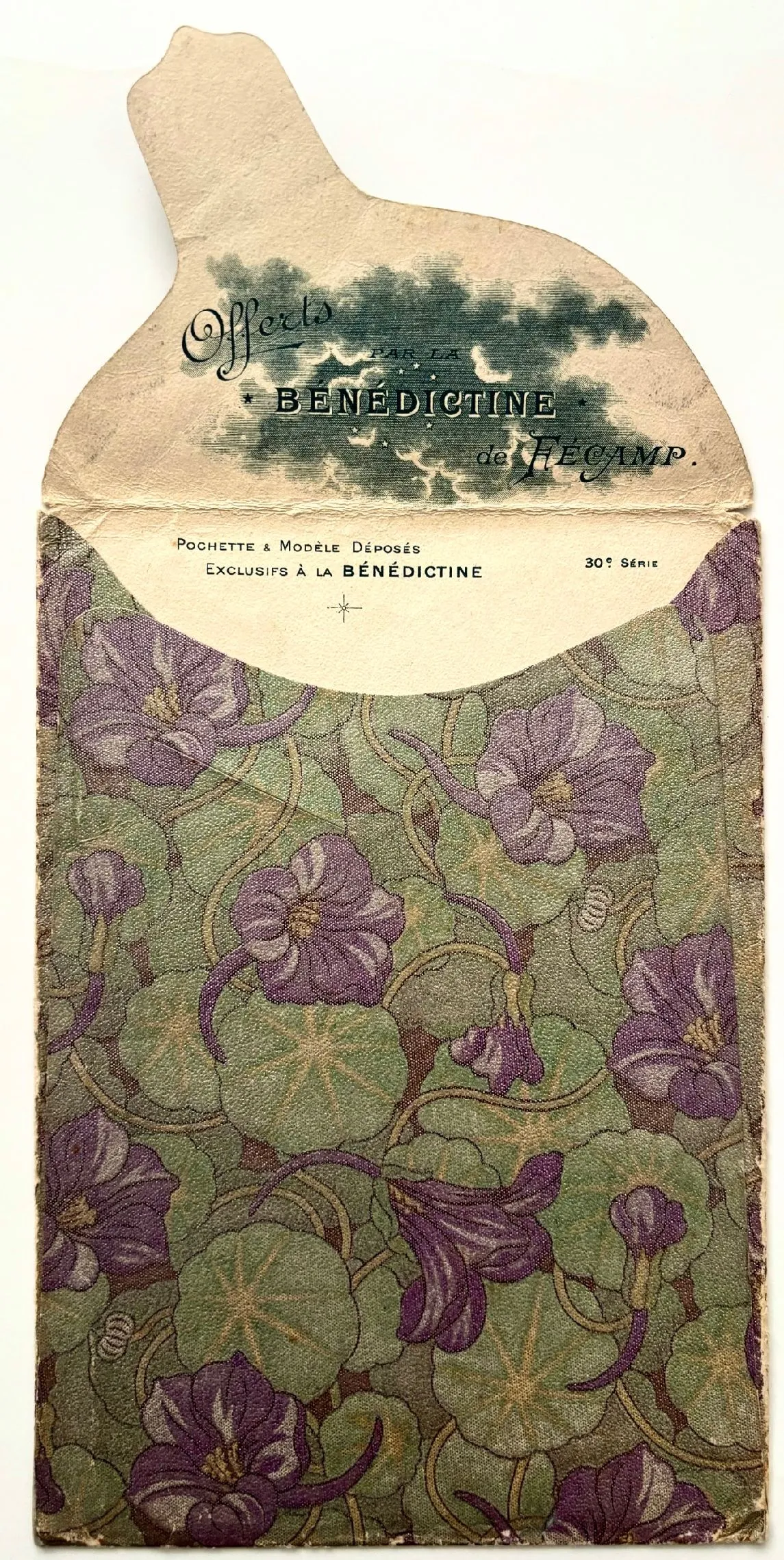 (*NEW ARRIVAL*) Bénédictine. 6 menus in original envelope