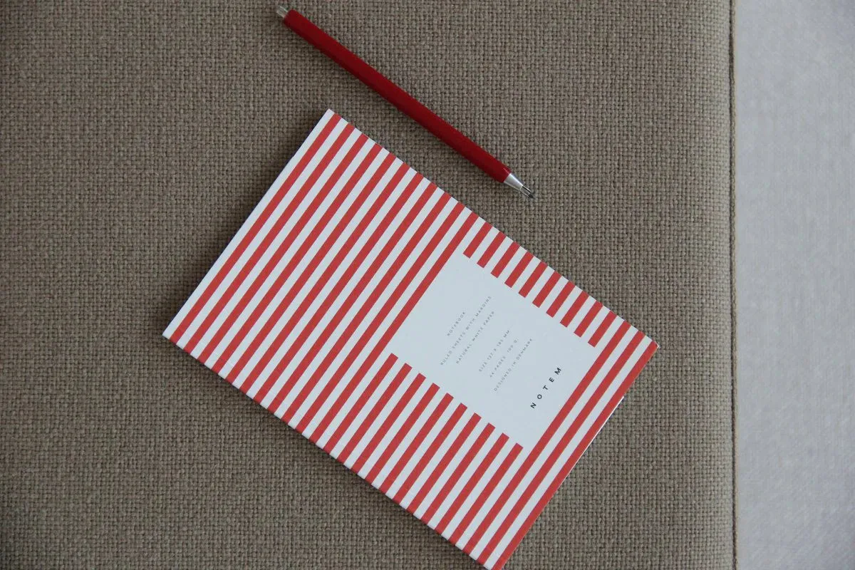 Notem VITA Softcover Notebook - Small, Bright Red, Lined