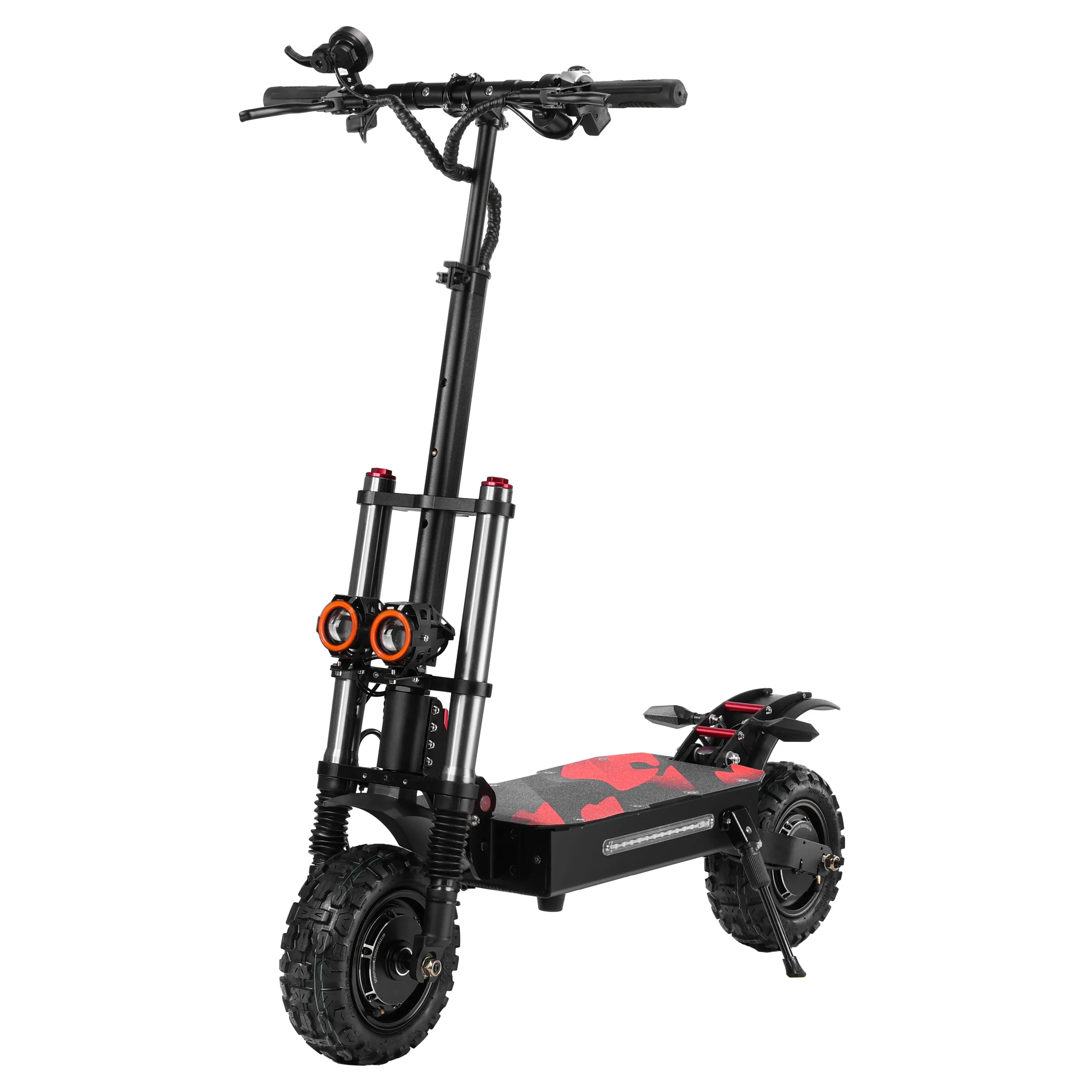 Off-Road Electric Scooter Dual Hub Motor 6000w Escooter Foldable Electric Scooters 60V 38Ah 49MPH 43-49Miles Long Range