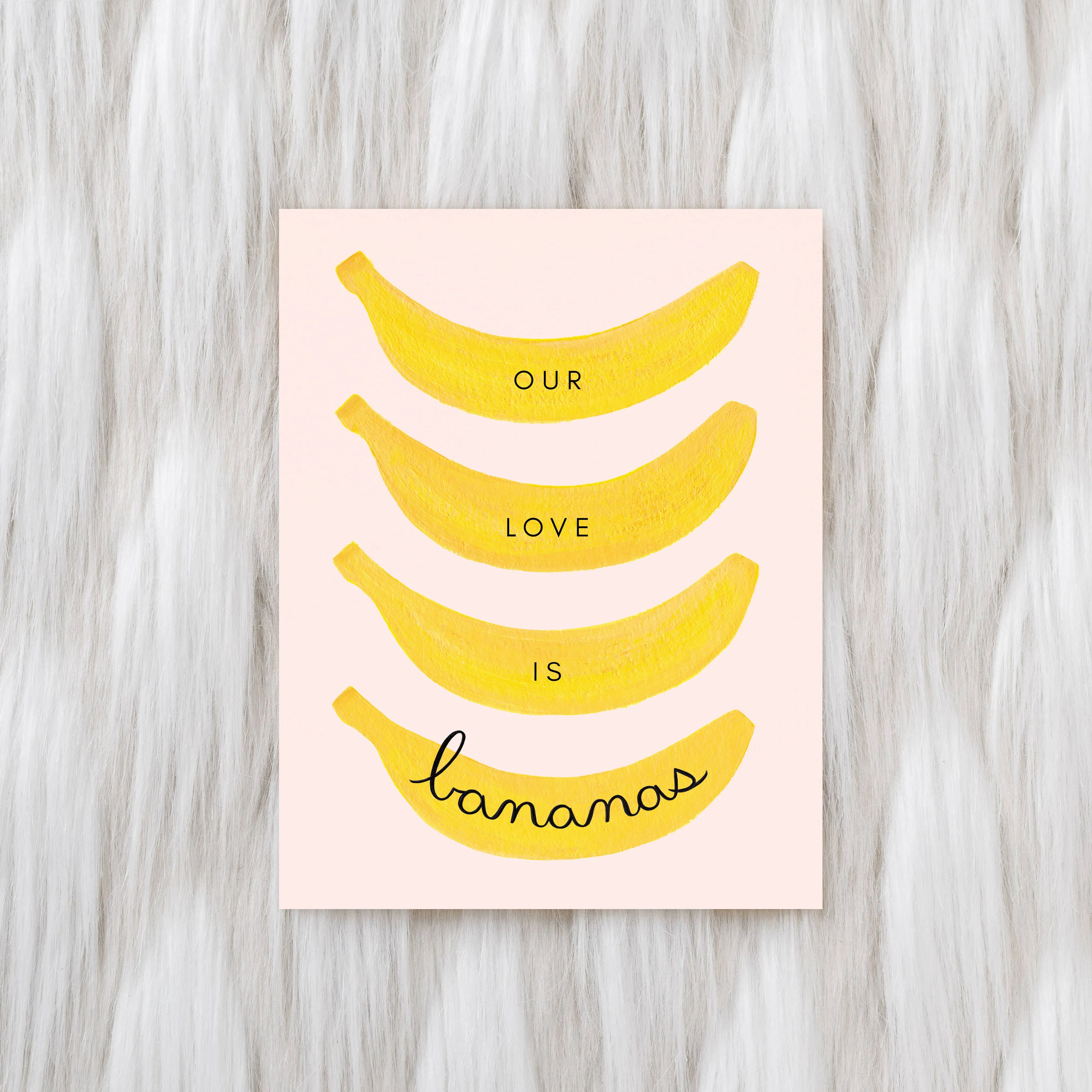 Our Love Is Bananas Greeting Card