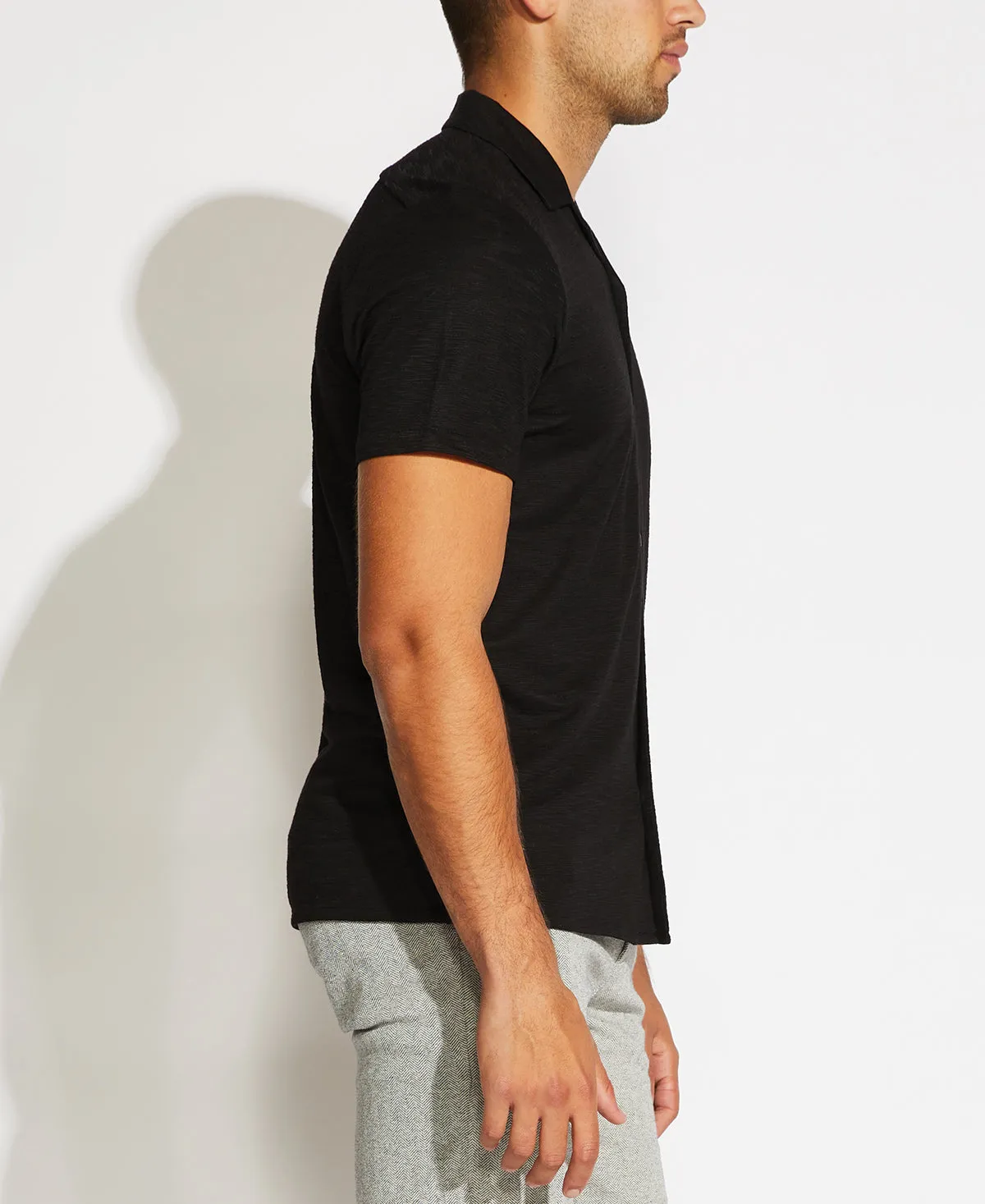 Parker Knit Resort Shirt (Black)