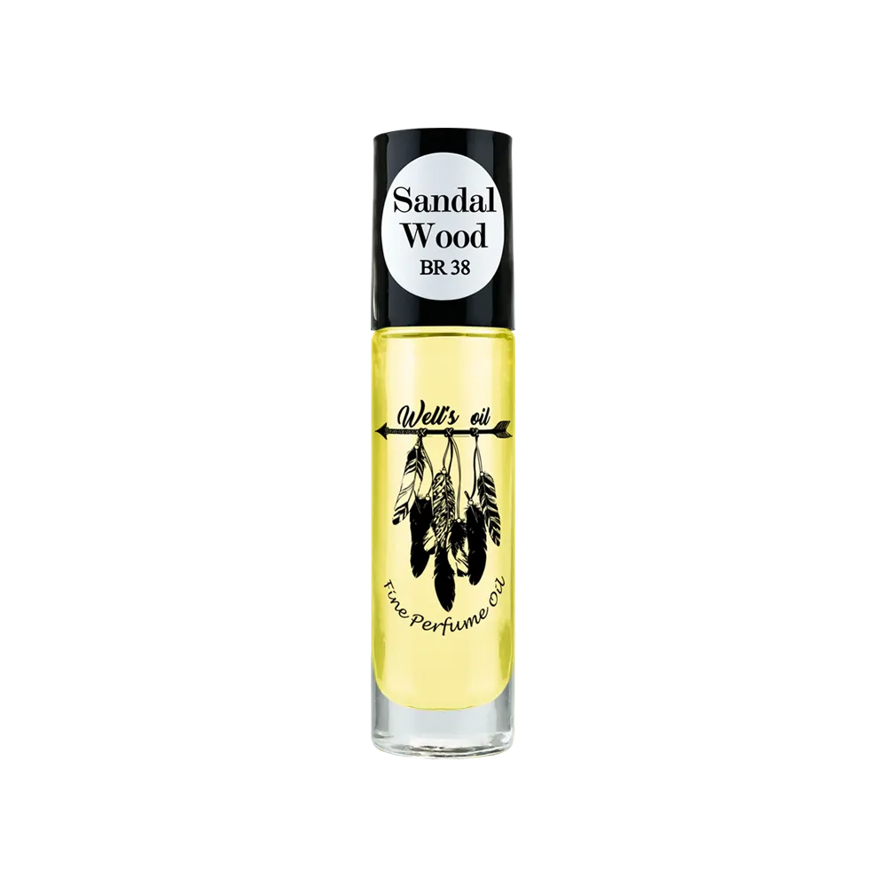 Perfume Oil Roll-On 0.33 fl Oz Inspired by Sandal Wood Type