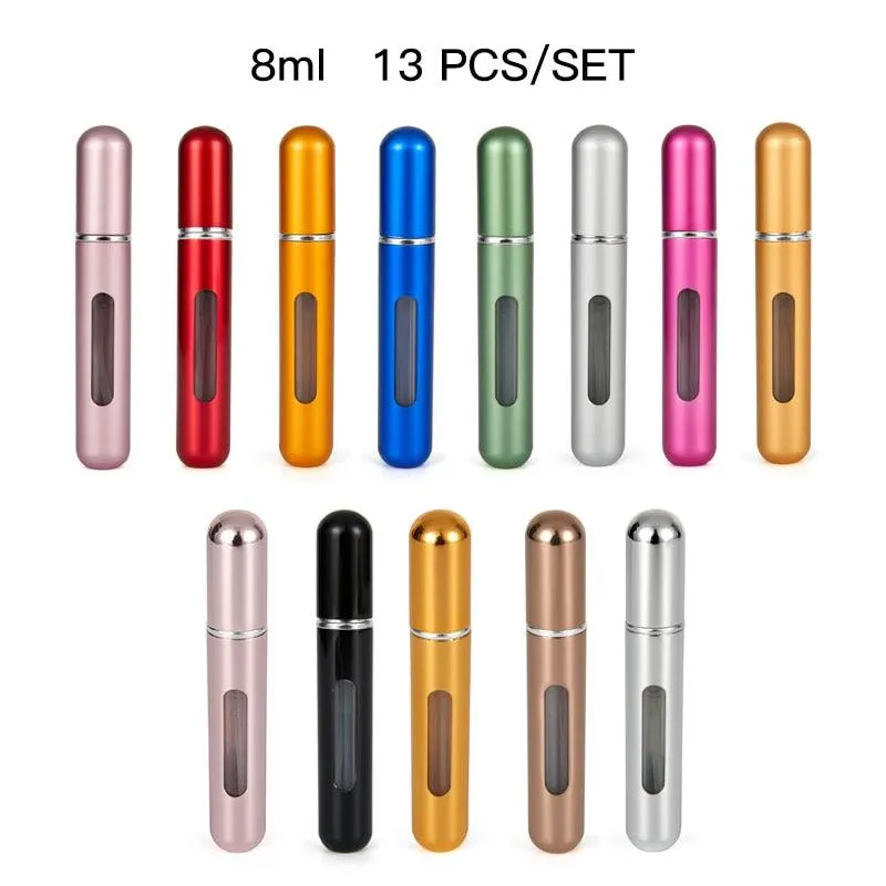 Perfume Refill Bottle Set 5Ml 8Ml For Travel, Refillable Bottle with Spray Pump Empty Perfume Containers Travel Atomizer Bottle