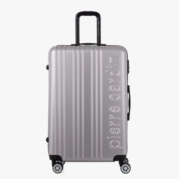 Pierre Cardin Belmont Luggage Spinner 3 Piece Set | Metallic Silver